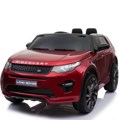 Elektrische Kinderauto Land Rover Discovery Rood 12V Met Afstandsbediening FULL OPTIONS