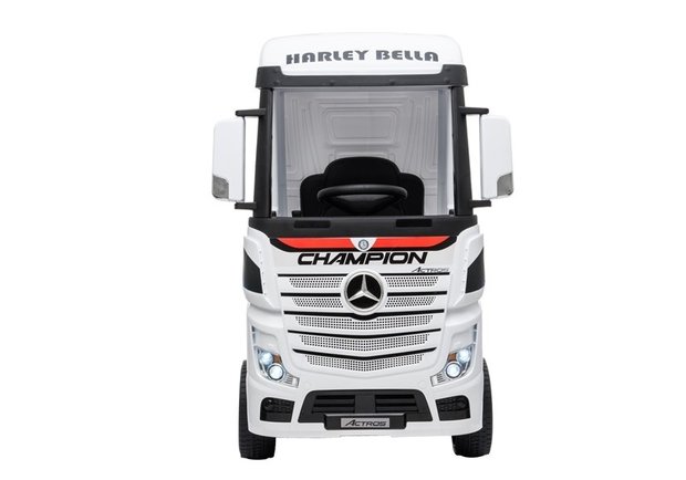 Elektrische Kinder vrachtwagen Mercedes Actross Truck 4x4 Wit 24V Met Afstandsbediening FULL OPTIONS