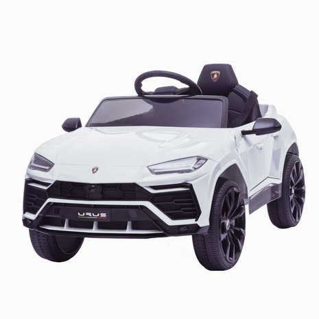 Elektrische Kinderauto Lamborghini Urus Wit 12V Met Afstandsbediening 