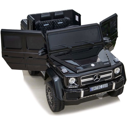 Elektrische Kinderauto Mercedes-Benz G63 AMG 6x6 Zwart 24V Met Afstandsbediening FULL OPTION