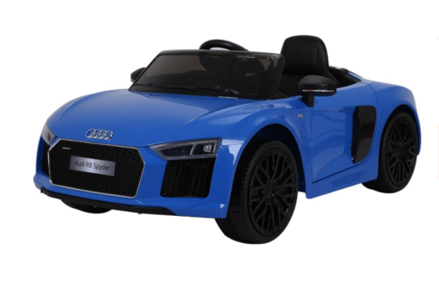 Elektrische Kinderauto Audi R8 Blauw 12V Met Afstandsbediening