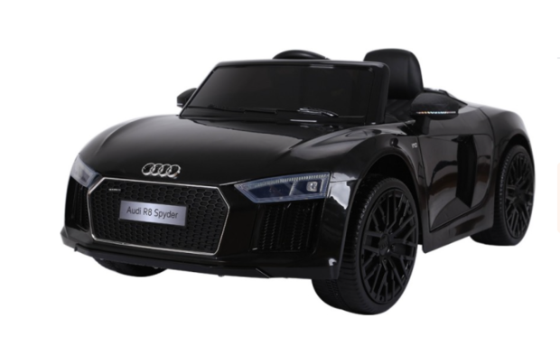 Elektrische Kinderauto Audi R8 Spyder Zwart 12V Met Afstandsbediening