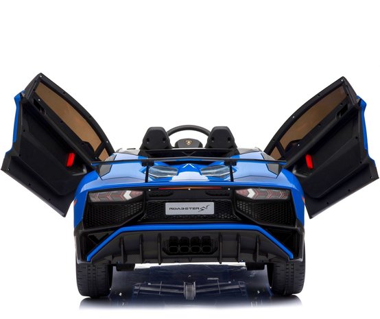 Elektrische Kinderauto Lamborghini Aventador SV Blauw 12V Met Afstandsbediening 