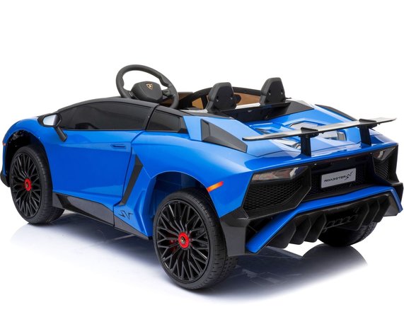 Elektrische Kinderauto Lamborghini Aventador SV Zwart 12V Met Afstandsbediening 