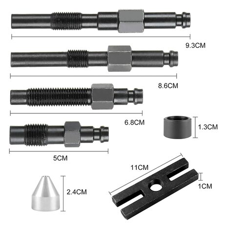 UltraToolz 17 delige compressietester voor dieselmotoren 75032