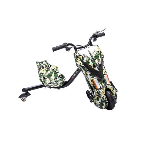 Elektrische Drift Trike Kart 250W 36V Camouflage Groen