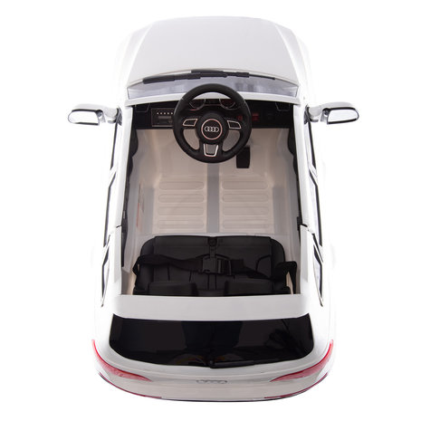 Elektrische Kinderauto Audi Q5 Wit 12V Met Afstandsbediening