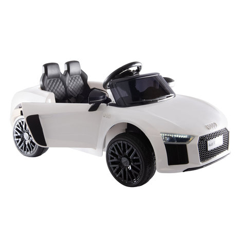 Elektrische Kinderauto Audi R8 Wit 12V Met Afstandsbediening