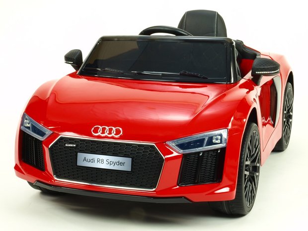 Elektrische Kinderauto Audi R8 Spyder Rood 12V Met Afstandsbediening    