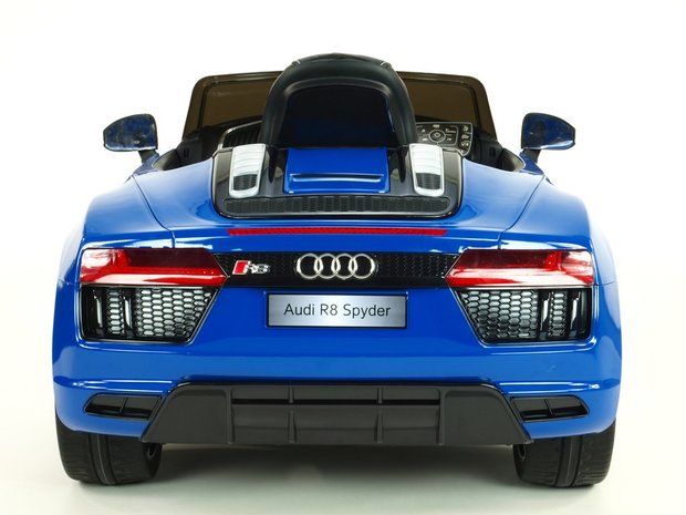 Elektrische Kinderauto Audi R8 Blauw 12V Met Afstandsbediening