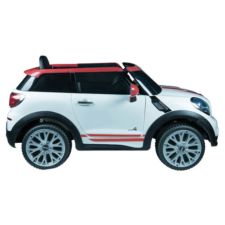 Elektrische Kinderauto Mini Cooper Paceman Wit 12V Met Afstandsbediening    