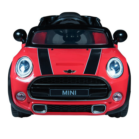 Elektrische Kinderauto Mini Cooper Rood 12V Met Afstandsbediening