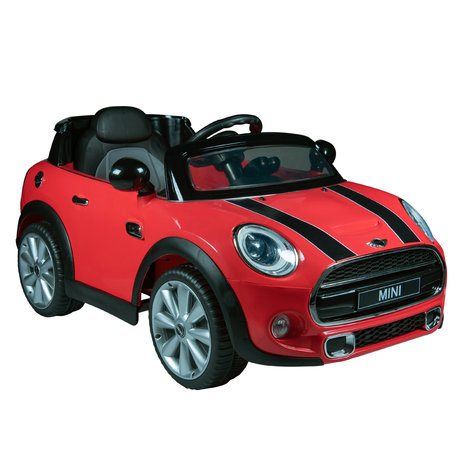 Elektrische Kinderauto Mini Cooper Rood 12V Met Afstandsbediening