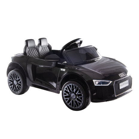 Elektrische Kinderauto Audi R8 Zwart 12V Met Afstandsbediening