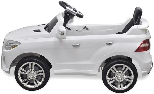 Elektrische Kinderauto Mercedes-Benz ML350 Wit 6V Met Afstandsbediening