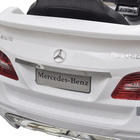 Elektrische Kinderauto Mercedes-Benz ML350 Wit 6V Met Afstandsbediening