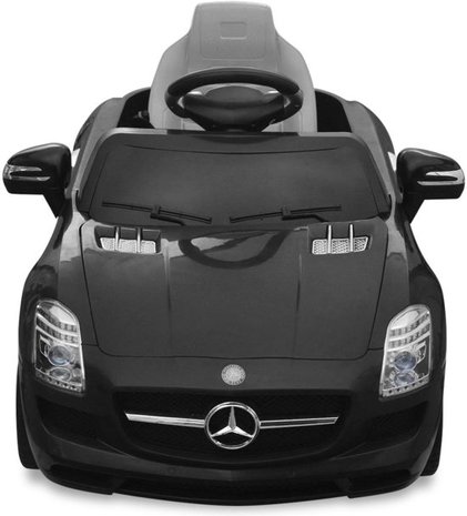 Elektrische Kinderauto Mercedes-Benz SLS AMG Zwart 6V Met Afstandsbediening