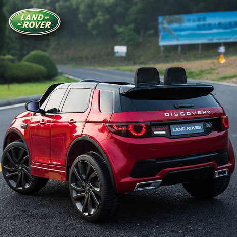 Elektrische Kinderauto Land Rover Discovery Rood 12V Met Afstandsbediening FULL OPTIONS