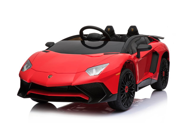 Elektrische Kinderauto Lamborghini Aventador SV Rood 12V Met Afstandsbediening 