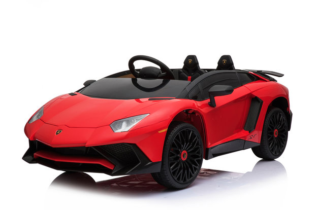 Elektrische Kinderauto Lamborghini Aventador SV Rood 12V Met Afstandsbediening 