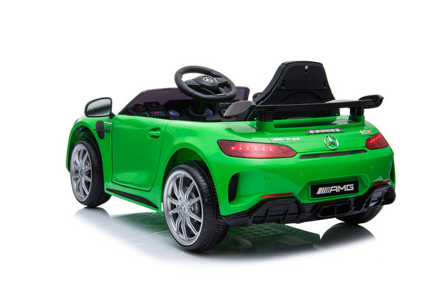 Elektrische Kinderauto Mercedes-Benz GTR AMG Groen 12V Met Afstandsbediening FULL OPTIONS