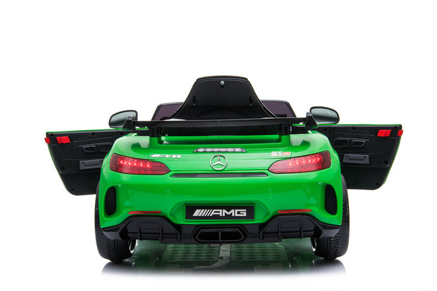 Elektrische Kinderauto Mercedes-Benz GTR AMG Groen 12V Met Afstandsbediening FULL OPTIONS