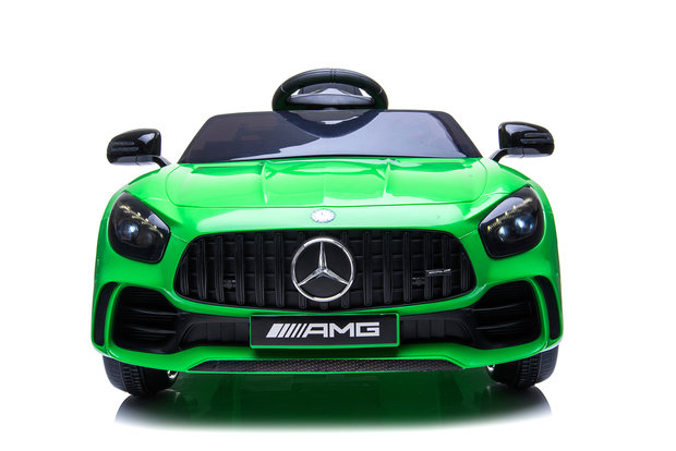 Elektrische Kinderauto Mercedes-Benz GTR AMG Groen 12V Met Afstandsbediening FULL OPTIONS