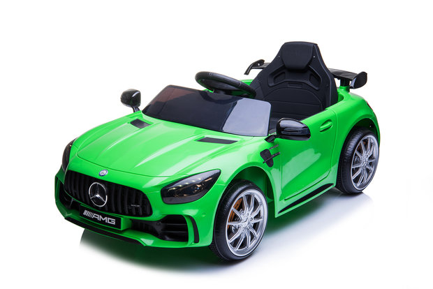 Elektrische Kinderauto Mercedes-Benz GTR AMG Groen 12V Met Afstandsbediening FULL OPTIONS