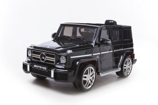 Elektrische Kinderauto Mercedes-Benz G63 AMG Zwart 12V Met Afstandsbediening FULL OPTION