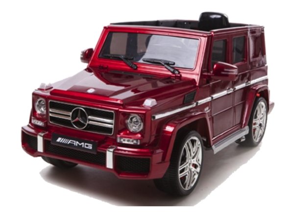 Elektrische Kinderauto Mercedes-Benz G63 AMG Rood 12V Met Afstandsbediening FULL OPTION