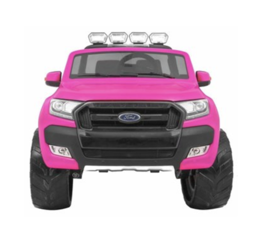 Elektrische Kinderauto Ford Ranger F650 4x4 Roze 2 persoons 24V MP4 Scherm Met Afstandsbediening FULL OPTION