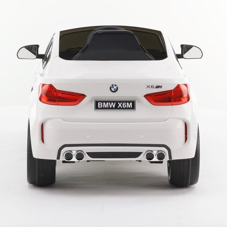 Elektrische Kinderauto BMW X6M Wit 12V Met Afstandsbediening