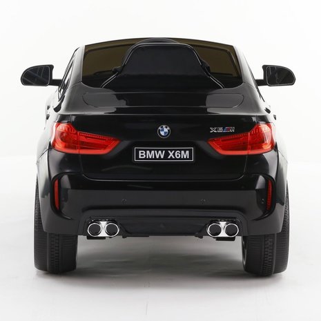 Elektrische Kinderauto BMW X6M Zwart 12V Met Afstandsbediening 