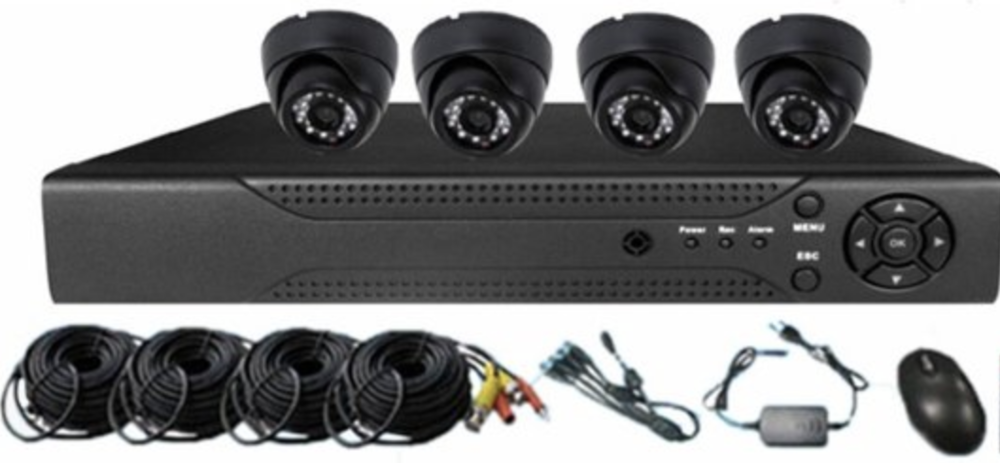 Ahd Kit 1080p Dome Camerasysteem Zwart Linexstore