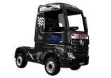 Elektrische Kinder vrachtwagen Mercedes Actross Truck 4x4 Zwart 24V Met Afstandsbediening FULL OPTIONS_