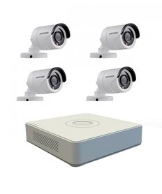Hikvision Camerasysteem 4 kanaals DVR TURBO HD set 1080P