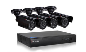 Beveiligings camera set met 4 cameras ZWART CCTV