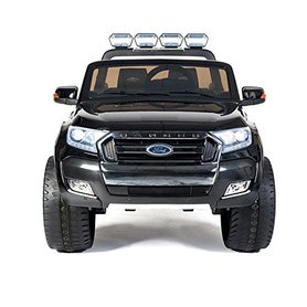 Elektrische Kinderauto Ford Ranger F650 4x4 Zwart 2 persoons 24V MP4 Scherm Met Afstandsbediening FULL OPTION