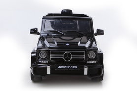 Elektrische Kinderauto Mercedes-Benz G63 AMG Zwart 12V Met Afstandsbediening FULL OPTION