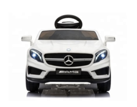 Elektrische Kinderauto Mercedes-Benz GLA45 AMG Wit 12V Met Afstandsbediening